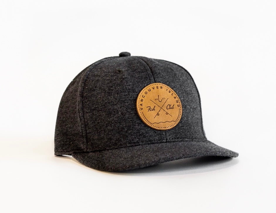 Grey black flannel cap on sale