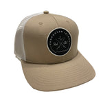 Khaki/ White Mesh snap back